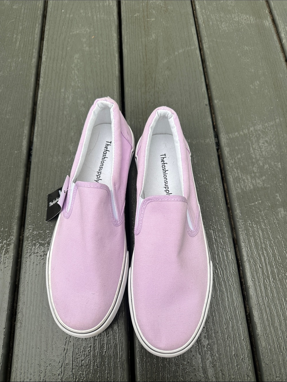 Kids Slip-On Canvas Shoes - Light Lavender
